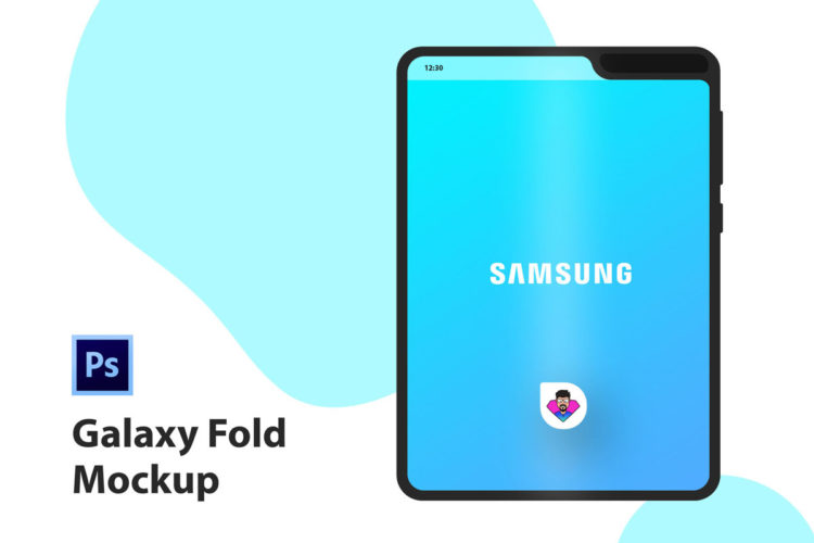 Free Samsung Galaxy Fold Mockup (PSD)