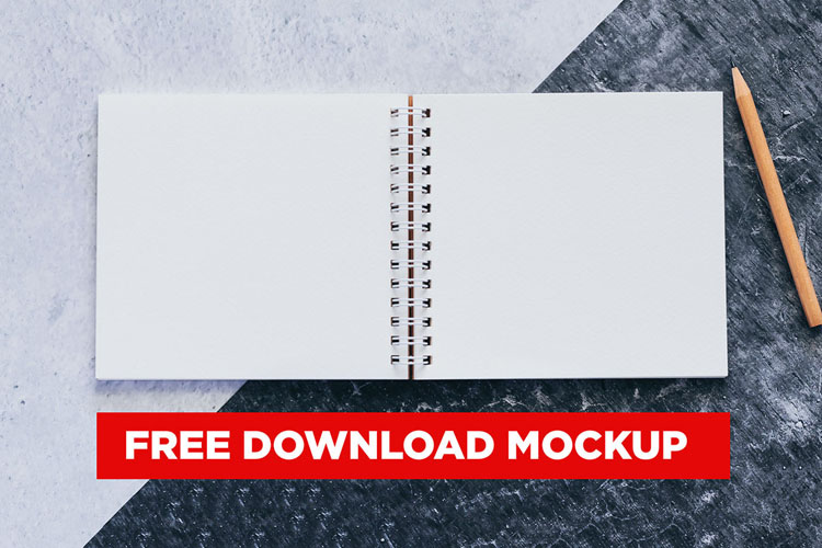 Download Free Spiral Book Mockup PSD 2017 - Mockups Freebies