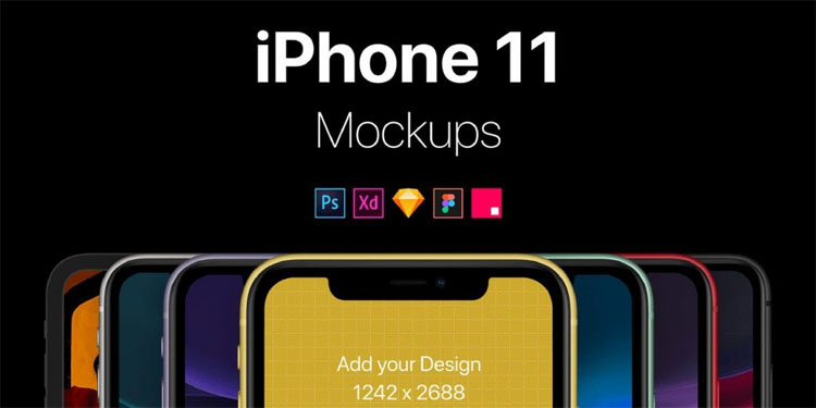 Free iPhone 11 PSD Mockups
