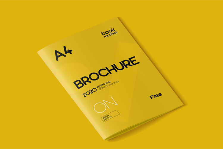 Free A4 Brochure Mockup Set