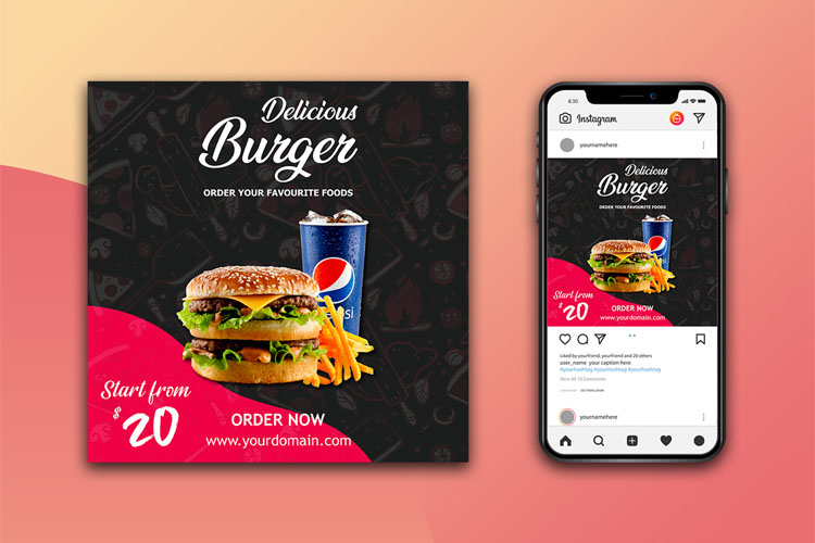 Download Free Instagram Post Mockup 2020 - Mockups Freebies