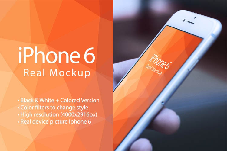iPhone 6 Real Device Mockup