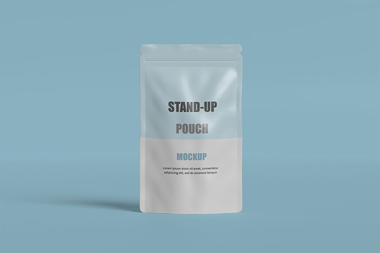 Free Stand Up Pouch Mockup Set