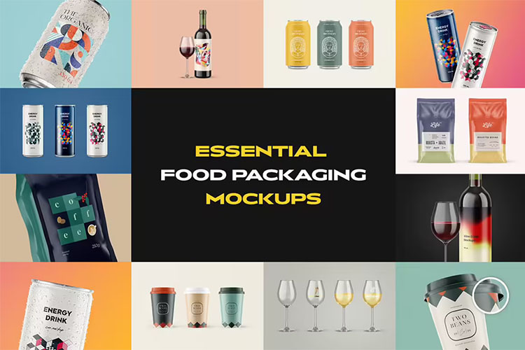 Essential Food Packaging Mockup Bundle