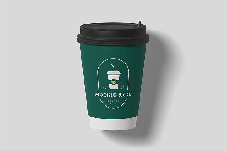 Free Paper Coffee Cup PSD Mockup